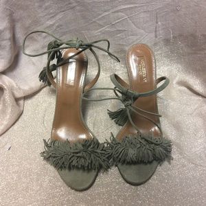 aquazzura fringe heels